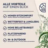 CASARIA® Gartenstuhl 4er Set Armlehnen Stapelbar 160kg Produktbild-Vorschau 7