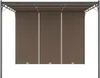 vidaXL Gartenpavillon mit Seitenvorhang 3x3x2,25 m Taupe Produktbild-Vorschau 2