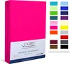 Carmy Spannbettlaken Jersey 120x200 - 130x200 cm Pink 100% Produktbild-Vorschau 1
