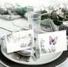 50 Tischkarten 'Schön, dass du da bist', Floral Butterfly Produktbild-Vorschau 4