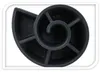 Cascade végétale en forme de spirale en plastique noir pour Voir les images du produit 16