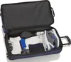 An open suitcase filled with travel items. Produktbild-Vorschau