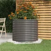 vidaXL Pflanzkübel Verzinkter Stahl 80x80x68 cm Grau Produktbild-Vorschau 2