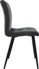 A side view of a single dining chair. Produktbild-Vorschau