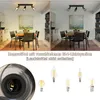 ZMH Spot de plafond 3 flammes E14 Plafonnier Vintage Noir Voir les images du produit 3