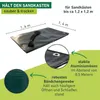Sandkasten Abdeckplane mit Kordel 1,4x1,4m Produktbild-Vorschau 2