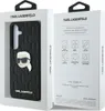A product packaging for a Karl Lagerfeld phone case, showing the case inside the packaging and information on the side. Produktbild-Vorschau
