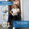 Invalidný vozík skladací Skladací invalidný vozík s Náhľad obrázku produktu 6