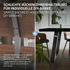 ML-Design 2 držiaky operadla, sivé, oceľové bežce lavíc, Náhľad obrázku produktu 4