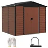 Outsunny Gerätehaus 4,4 m² Gartenhaus mit Pultdach, Produktbild-Vorschau 1