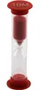 Sanduhr 10 Minuten rot, Ø 25mm, 90mm hoch, für Produktbild-Vorschau 1