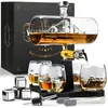 Whisiskey - karafa na whisky - karafa - plachetnica - sada Náhľad obrázku produktu 1