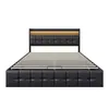 INONEFT Gestoffeerd bed 160x200 cm, jeugdbed met LED/USB, Productafbeelding-voorbeeld 10