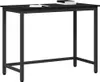vidaXL Tavolo nero in rovere 80 x 50 x 76,5 cm Anteprima dell’immagine prodotto 3