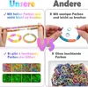 Selizo Loom Bänder Set für Kinder 2600+ Zubehör Gummibänder Produktbild-Vorschau 3