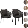 set di 2 sedie da giardino HWC-N41, braccioli per esterni, Anteprima dell’immagine prodotto 8