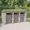 vidaXL Gabionový box na odpadky 270x91x120 cm Pozinkované Náhled obrázku produktu 2
