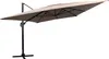 Toile pour parasol déporté MOLOKAI rectangulaire 3x4m taupe Voir les images du produit 3
