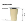 A diagram showing the dimensions of a wooden furniture leg. Voir les images du produit
