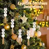 120 Stück Natur Holzperlen für Weihnachten – 20mm Produktbild-Vorschau 5
