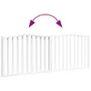 A white wooden pet gate with a curved top and a central opening. Náhľad obrázku produktu