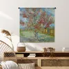 MuchoWow® Wandteppich Wandbehang Der rosa Pfirsichbaum - Produktbild-Vorschau 6