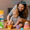 Bausteine Stapelturm Baby - 6 teilige Montessori Sensorik Produktbild-Vorschau 7