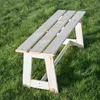 Panchina da parco in legno KADAX senza schienale 119 cm, Anteprima dell’immagine prodotto 5