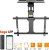 A motorized TV ceiling mount with remote control and smartphone app interface shown. Anteprima dell’immagine prodotto