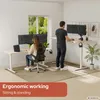 AREBOS Elektricky výškově nastavitelný rám stolu bílý dva Náhled obrázku produktu 4