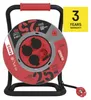 Venkovní prodlužovací kabel na bubnu 25 m / 4 zásuvky / černý / guma / 230 V / 1,5 mm2 Náhled obrázku produktu