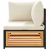 vidaXL 2-tlg. Garten-Sofa-Set mit Kissen Massivholz Akazie Produktbild-Vorschau 5
