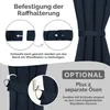Blumtal Raffhalter für Vorhänge 2er-Set Dunkelblau - Produktbild-Vorschau 3