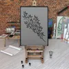 Große Malschablonen L 59x95 cm, Olive Zweig Baum Muster, Produktbild-Vorschau 4