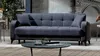 Schlafsofa Schlafcouch anthrazit 220 cm mit Bettkasten - Produktbild-Vorschau 2
