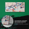 Wandkunst Leinwand Bild Uhr Geräuschlos 60x30 Malerei Tiere Produktbild-Vorschau 5