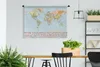 MuchoWow® Wandteppich Wandbehang Weltkarte - Flagge - Produktbild-Vorschau 3
