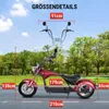 E-Motorroller M1P-Rot 60V 2000W Motor 30AH 45km/h Bis zu Produktbild-Vorschau 8