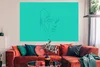 MuchoWow® Poster Mensch - Strichzeichnung - Grün 180x120 cm Produktbild-Vorschau 2