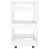 vidaXL Chariot de cuisine blanc 60x45x80 cm Bois composite Voir les images du produit 6