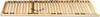 A wooden slatted bed base viewed from an elevated side angle against a white background. Produktbild-Vorschau