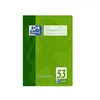 A green notebook with the Oxford logo and product details. Produktbild-Vorschau