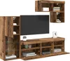 vidaXL TV-Wandgeräte 6 stk. Altholz Holzwerkstoff Produktbild-Vorschau 3