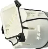 Close-up view of a white and black internal component, possibly from a vacuum cleaner. Produktbild-Vorschau