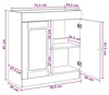 vidaXL Armario para debajo del lavabo, color blanco, 78,5 x Vista previa de la imagen del producto 8