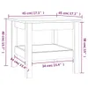 A line drawing of a table with dimensions indicated by text and lines. Náhľad obrázku produktu