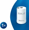 A white Brita On Tap water filter is shown against a blue and white background. Produktbild-Vorschau