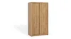 A wooden wardrobe with two sliding doors against a white background. Náhled obrázku produktu