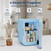 Puluomis Mini Kühlschrank 4L mit LED Spiegel tragbar für Produktbild-Vorschau 4