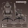 Silla de juego – Respaldo ajustable – Tapicería de Vista previa de la imagen del producto 2